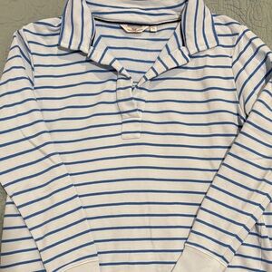 Vineyard Vines Cam Blue & White Striped Long-Sleeve Sweatshirt
